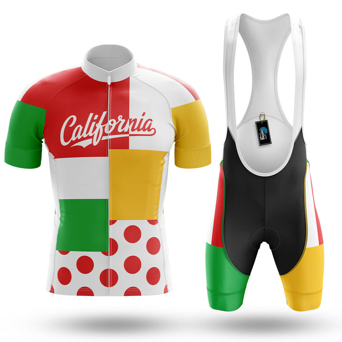 California 1985 Grand Tour Inspired Men's Cycling Jersey - Men's Cycling Kit