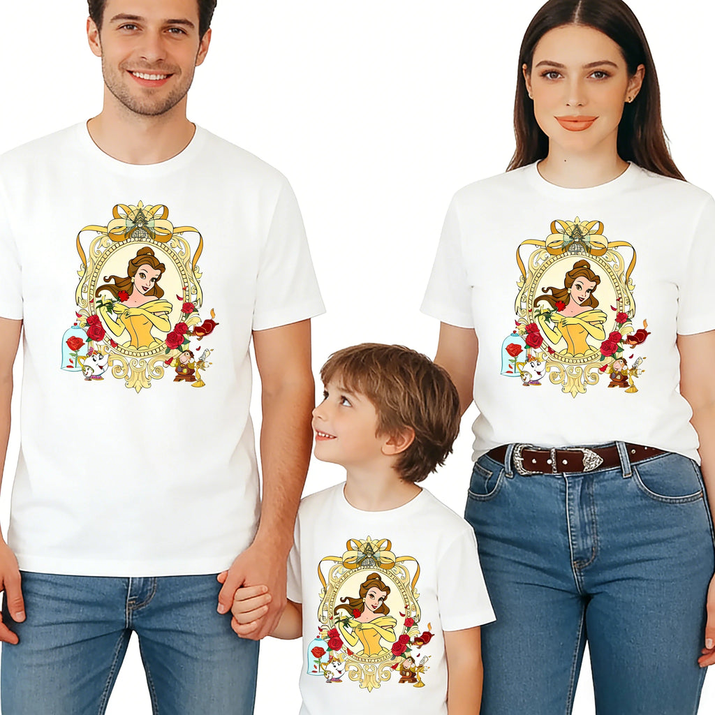 2026 Summer Family Tour Graphic T-shirt Parent-child Family Adult Children Fashion Cotton Short-sleeved Loose Casual Shirt